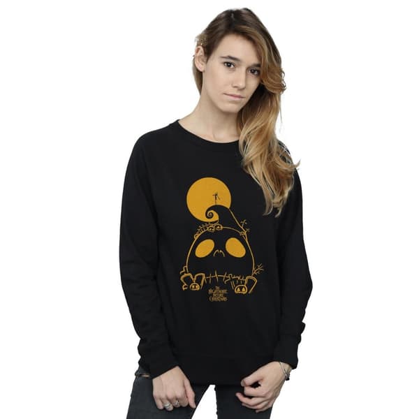 Disney Dam/Tjej Nightmare Before Christmas Jack Skellington Cemetary Sweatshirt