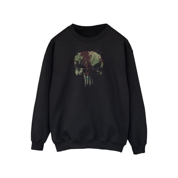 Marvel Mens The Punisher TV Series Camo Skull Sweatshirt