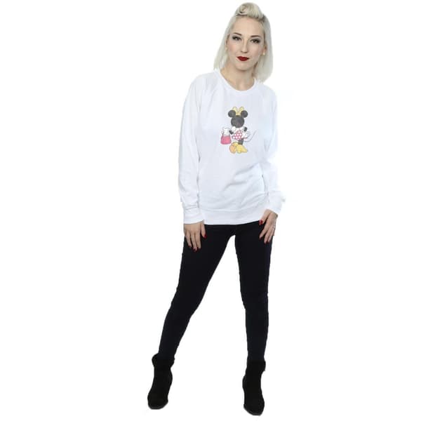 Disney Dam/kvinnor Minnie Mouse Back Pose Sweatshirt