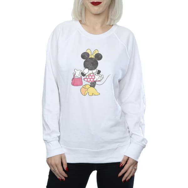 Disney Dam/kvinnor Minnie Mouse Back Pose Sweatshirt