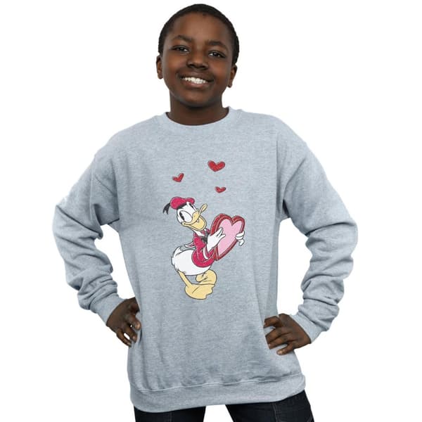 Disney Pojkar Donald Duck Love Heart Sweatshirt