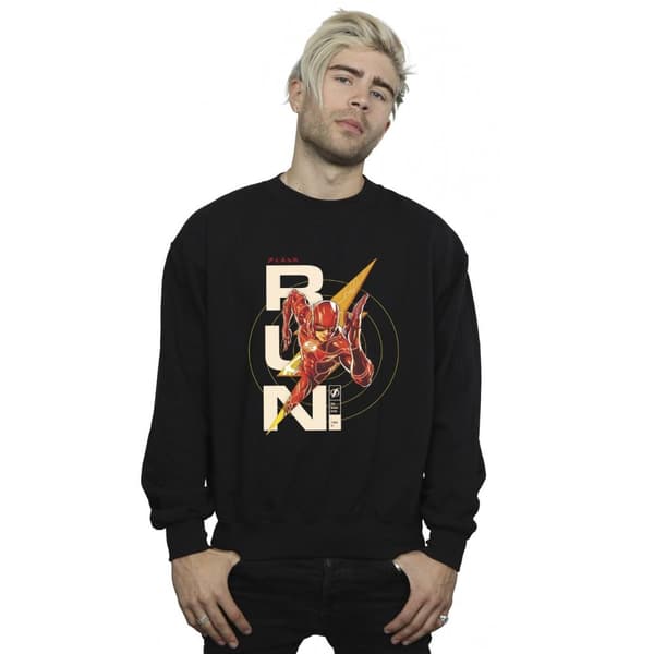 DC Comics Mens The Flash Run Sweatshirt