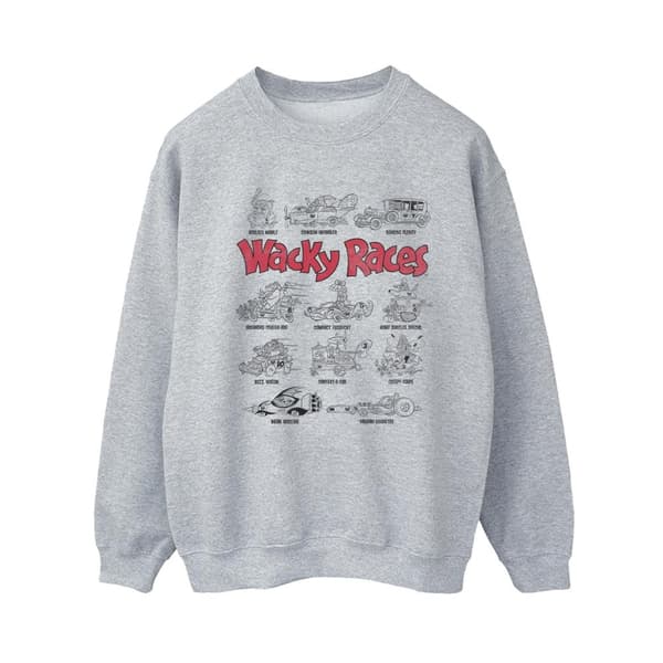 Wacky Races Sweatshirt med biluppställning för kvinnor/damer