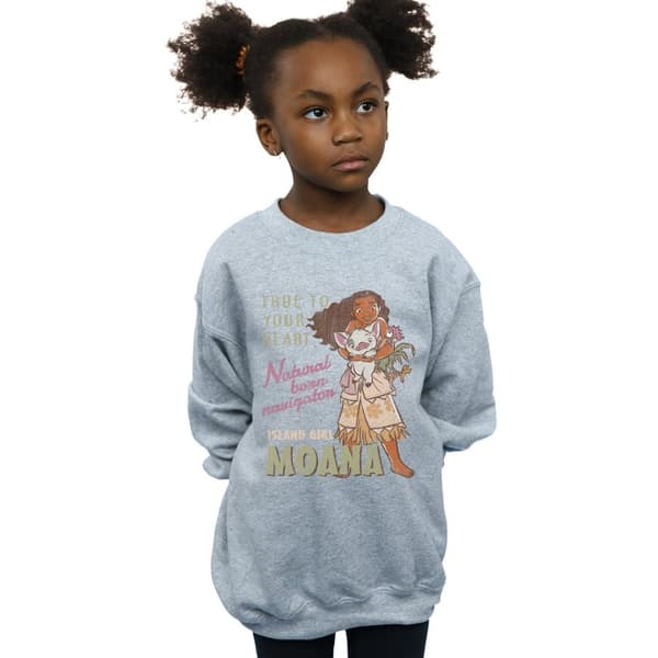 Disney Girls Moana Natural Born Navigator Sweatshirt