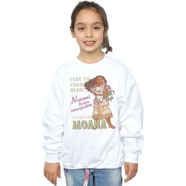 Disney Girls Moana Natural Born Navigator Sweatshirt