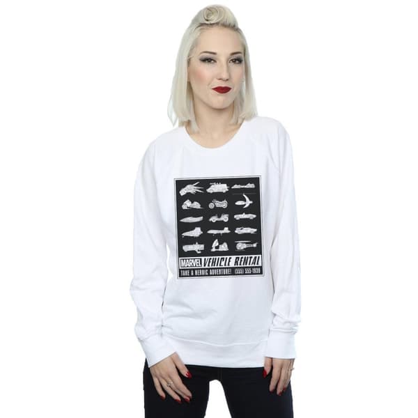Marvel Womens/Ladies Vehicle Rentals Mono Sweatshirt
