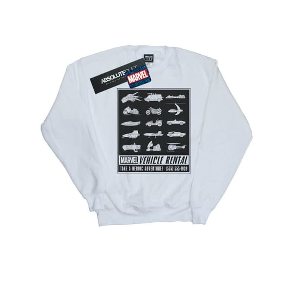 Marvel Womens/Ladies Vehicle Rentals Mono Sweatshirt