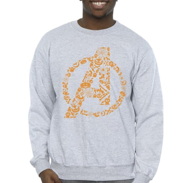 Marvel Mens Avengers Halloween Logo Sweatshirt
