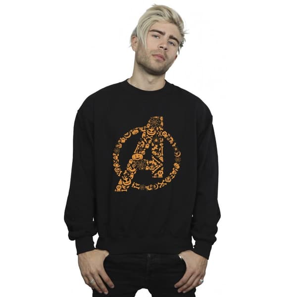 Marvel Mens Avengers Halloween Logo Sweatshirt