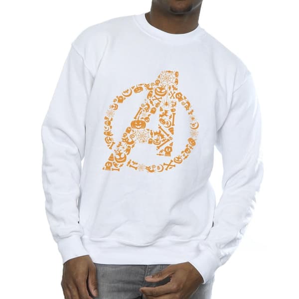 Marvel Mens Avengers Halloween Logo Sweatshirt