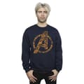 Miniatyrbillede 3 af 5: Marvel Mens Avengers Halloween Logo Sweatshirt