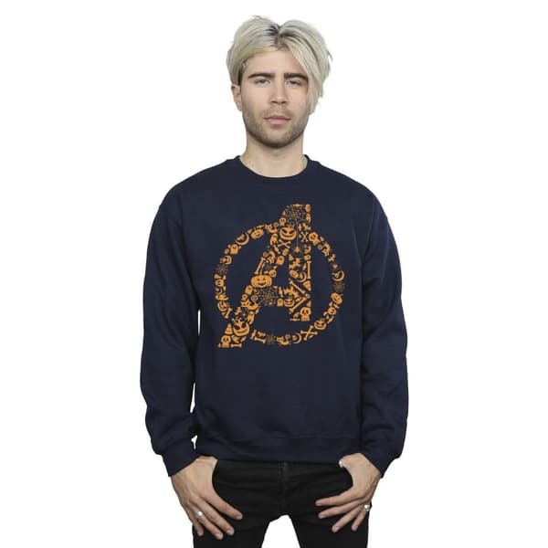 Marvel Mens Avengers Halloween Logo Sweatshirt
