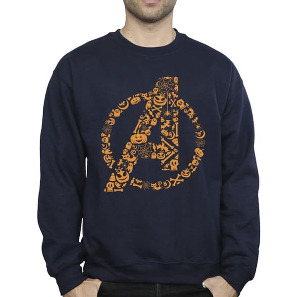 Marvel Mens Avengers Halloween Logo Sweatshirt