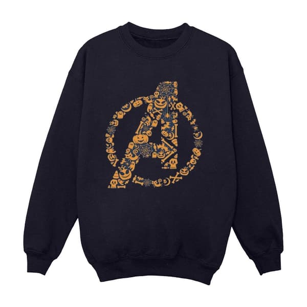 Marvel Mens Avengers Halloween Logo Sweatshirt