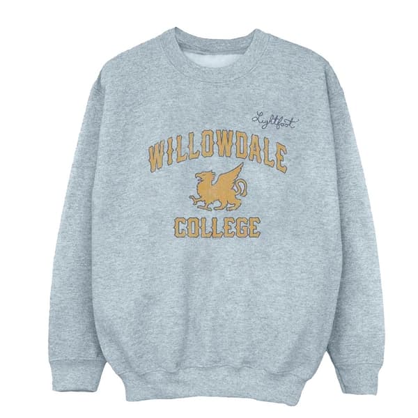 Disney Mens Onward Willowdale College Sweatshirt Sports Grey L