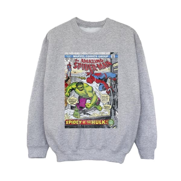 Marvel Boys Spider-Man VS Hulk Cover Sweatshirt