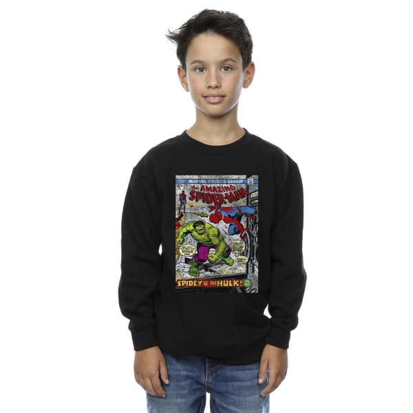 Marvel Boys Spider-Man VS Hulk Cover Sweatshirt