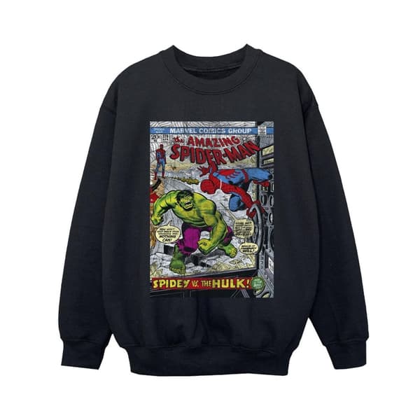 Marvel Boys Spider-Man VS Hulk Cover Sweatshirt