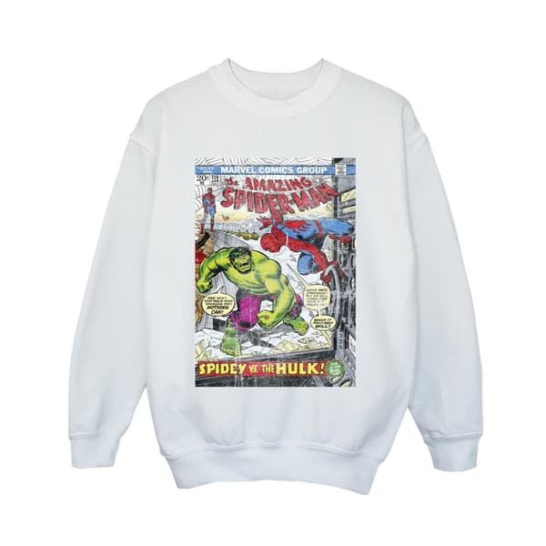 Marvel Boys Spider-Man VS Hulk Cover Sweatshirt