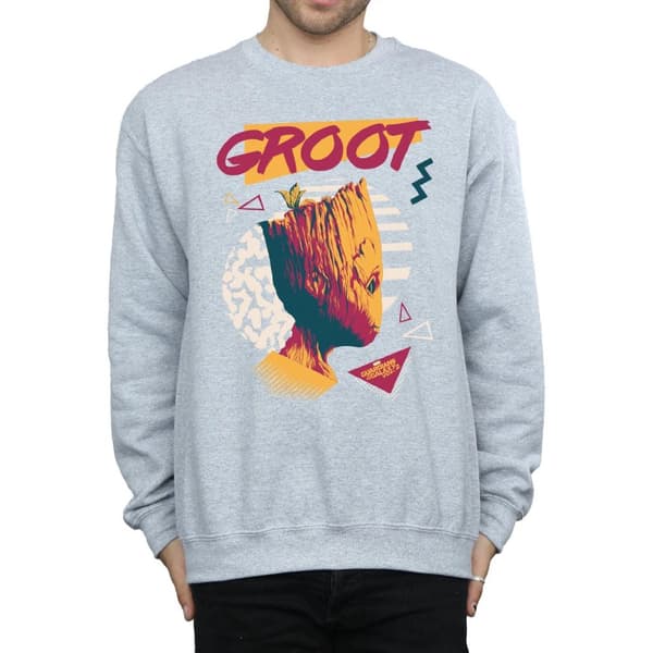 Marvel Mens Guardians Of The Galaxy Vol. 2 80s Groot Sweatshirt