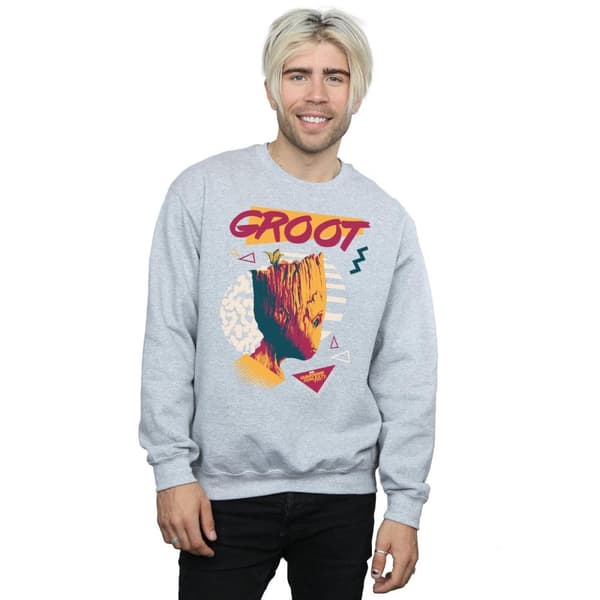 Marvel Mens Guardians Of The Galaxy Vol. 2 80s Groot Sweatshirt