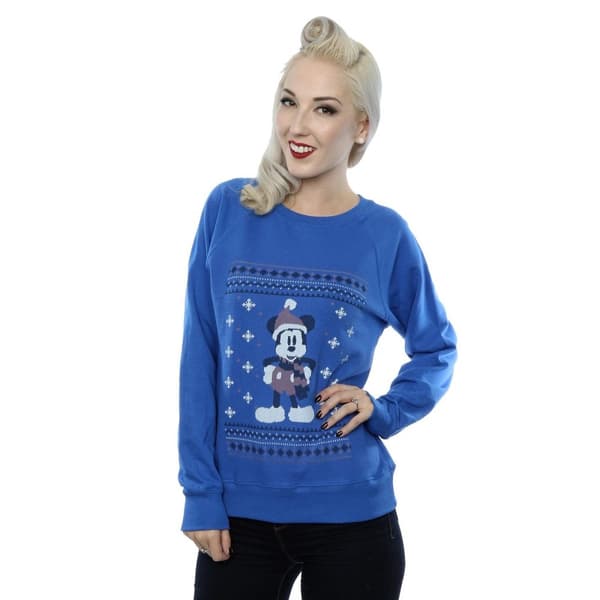Disney Dam/Tjej Musse Pigg Halsduk Jul Sweatshirt