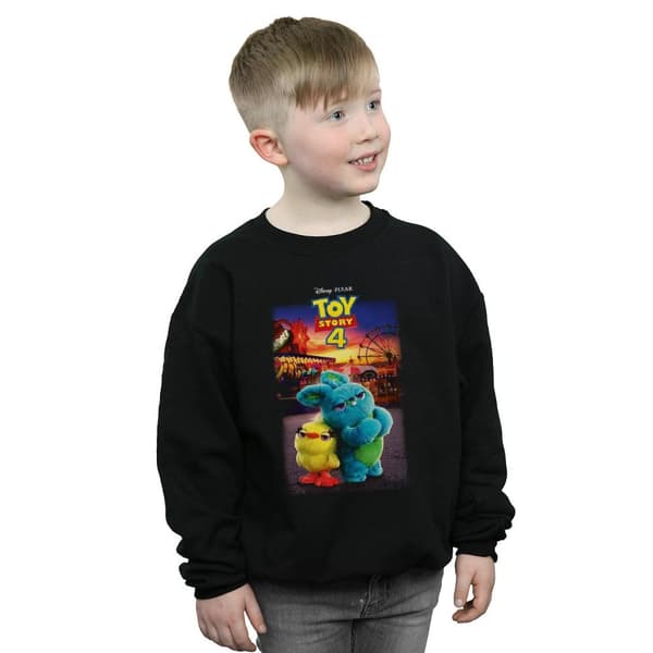 Disney Boys Toy Story 4 Ducky And Bunny Poster Sweatshirt