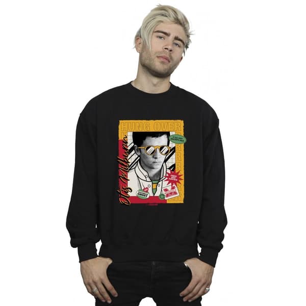 Netflix Mens Sex Education Otis Hung Over Collage Sweatshirt
