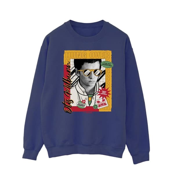 Netflix Mens Sex Education Otis Hung Over Collage Sweatshirt