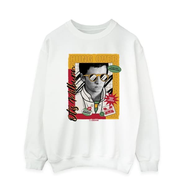 Netflix Mens Sex Education Otis Hung Over Collage Sweatshirt