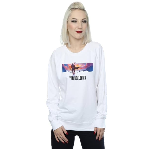 Star Wars Dam/Tjej The Mandalorian Landscape Sweatshirt