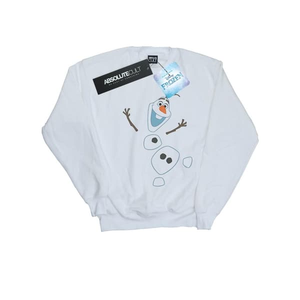 Disney Dam/Tjej Frozen Olaf Sweatshirt i dekonstruerad modell