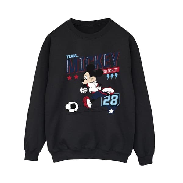 Disney Dam/Tjej Musse Pigg Team Musse Fotbollströja Black M