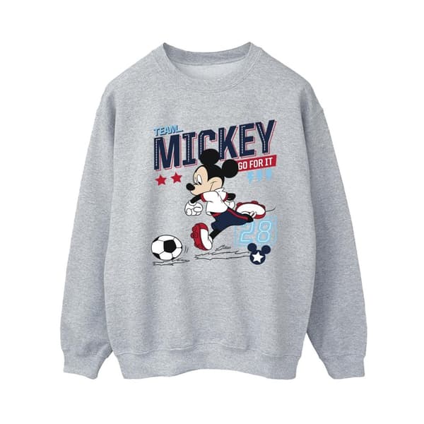 Disney Womens/Ladies Mickey Mouse Team Mickey Football Sweatshirt