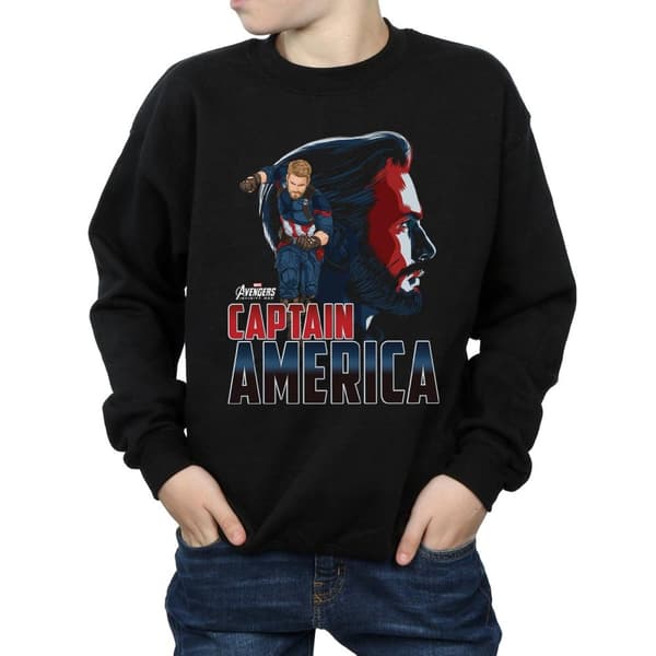 Marvel Boys Avengers Infinity War Captain America Character Sweatshirt