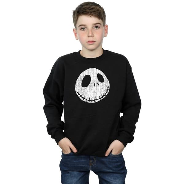 Disney Pojkar - Nightmare Before Christmas Jack - Sweatshirt med krackelerat ansikte