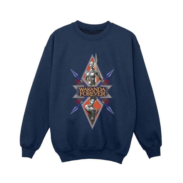 Marvel Wakanda Forever Tribal Spear Chest Sweatshirt för pojkar