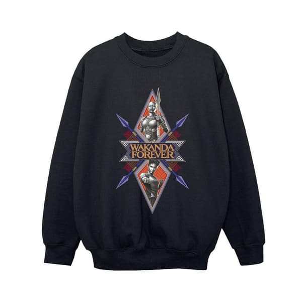 Marvel Wakanda Forever Tribal Spear Chest Sweatshirt för pojkar