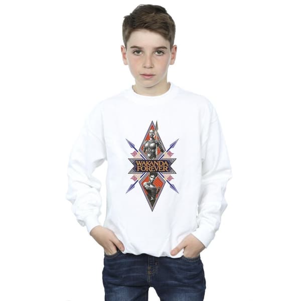 Marvel Wakanda Forever Tribal Spear Chest Sweatshirt för pojkar
