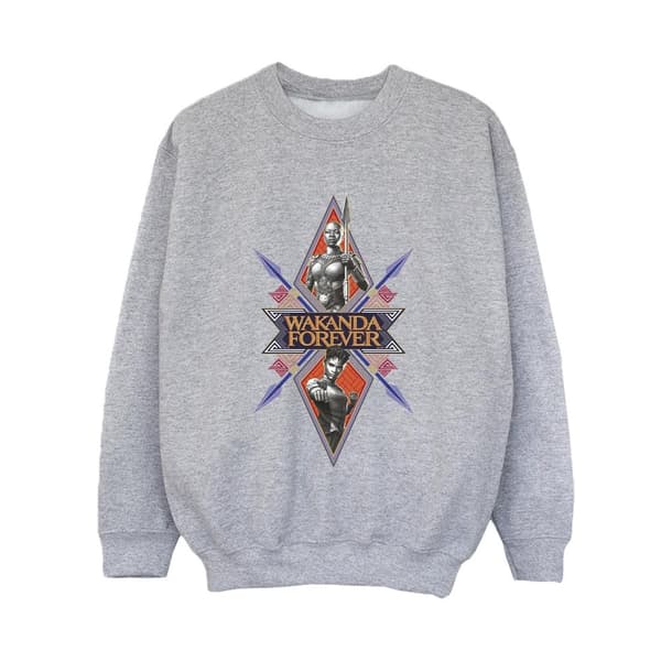 Marvel Wakanda Forever Tribal Spear Chest Sweatshirt för pojkar