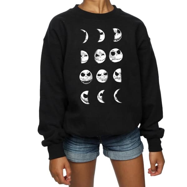 Disney Girls Nightmare Before Christmas Jack Moon Sweatshirt