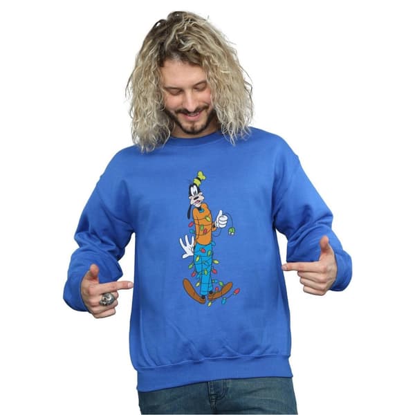 Disney Sweatshirt med Goofy-julljus för herrar