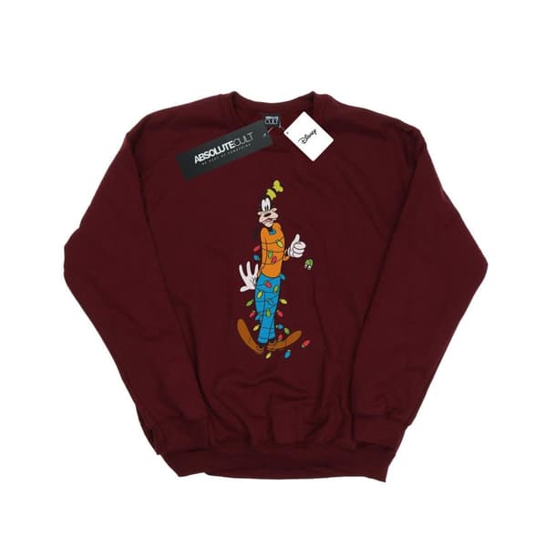 Disney Sweatshirt med Goofy-julljus för herrar