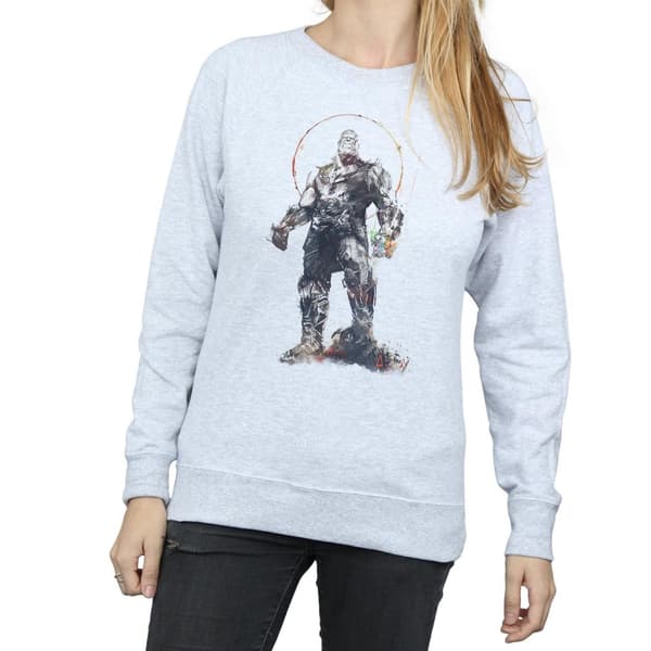 Marvel Dam/Tjej Avengers Infinity War Thanos Sketch Sweatshirt