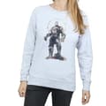 Miniatyrbild 3 av 5: Marvel Dam/Tjej Avengers Infinity War Thanos Sketch Sweatshirt