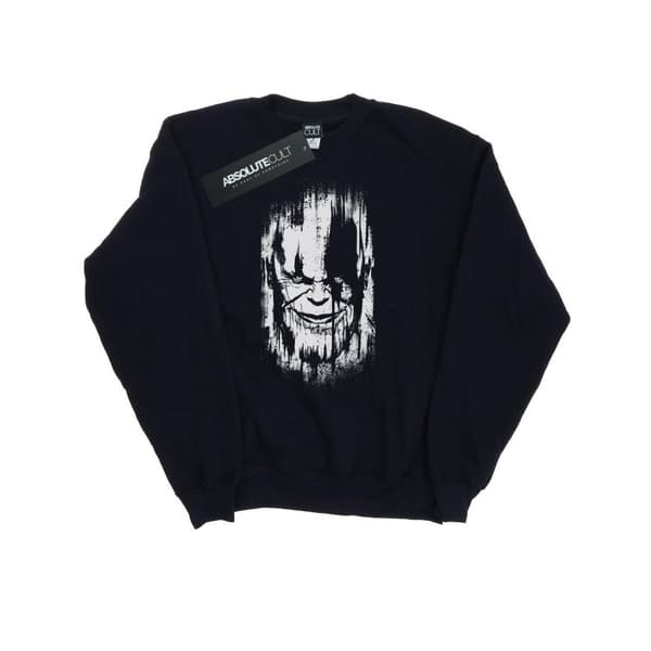 Marvel Dam/Tjej Avengers Infinity War Thanos Face Sweatshirt