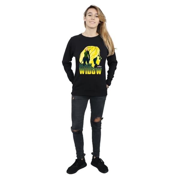 Marvel Dam/Tjej Avengers Infinity War Black Widow Character Sweatshirt