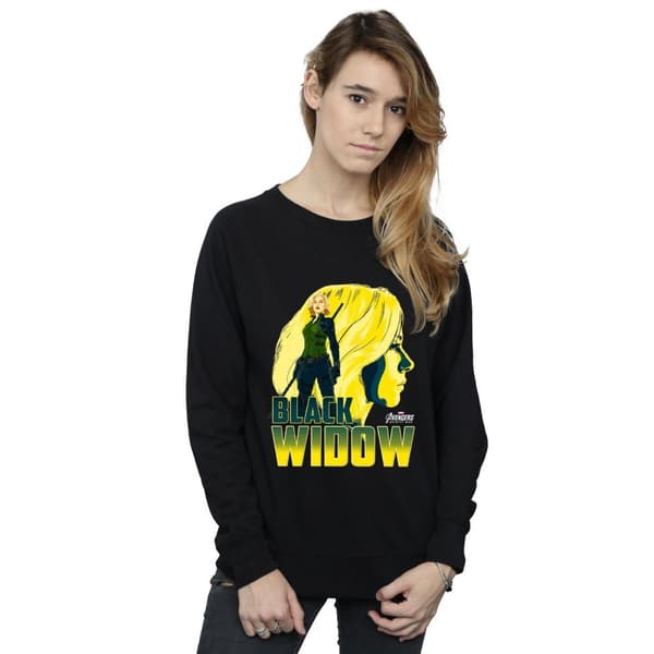 Marvel Dam/Tjej Avengers Infinity War Black Widow Character Sweatshirt