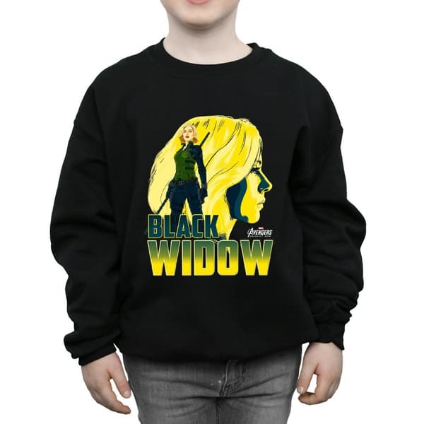 Marvel Boys Avengers Infinity War Black Widow Character Sweatshirt