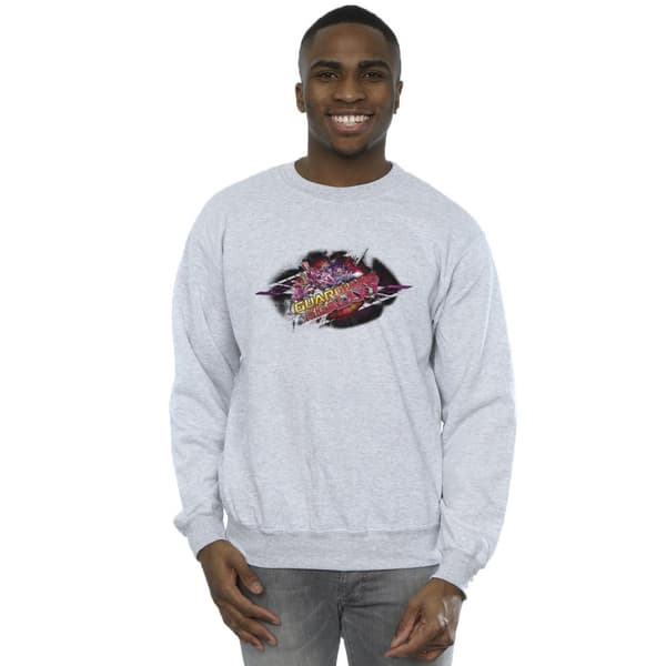 Marvel Mens Guardians Of The Galaxy Group Pose Sweatshirt